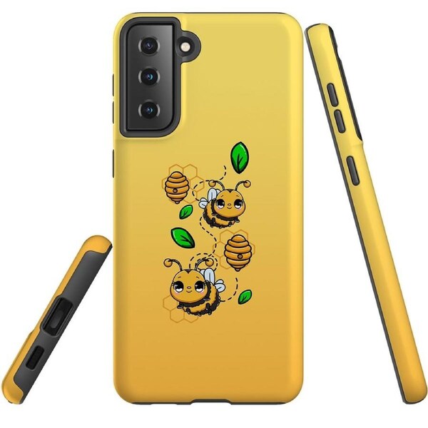 For Samsung Galaxy S22+ Plus Case, Armour Cover, Honey Bees