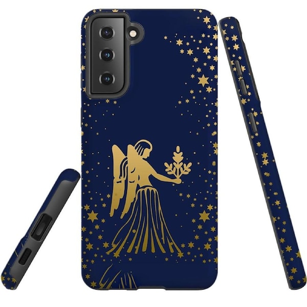 For Samsung Galaxy S22+ Plus Case, Armour Cover, Virgo Drawing