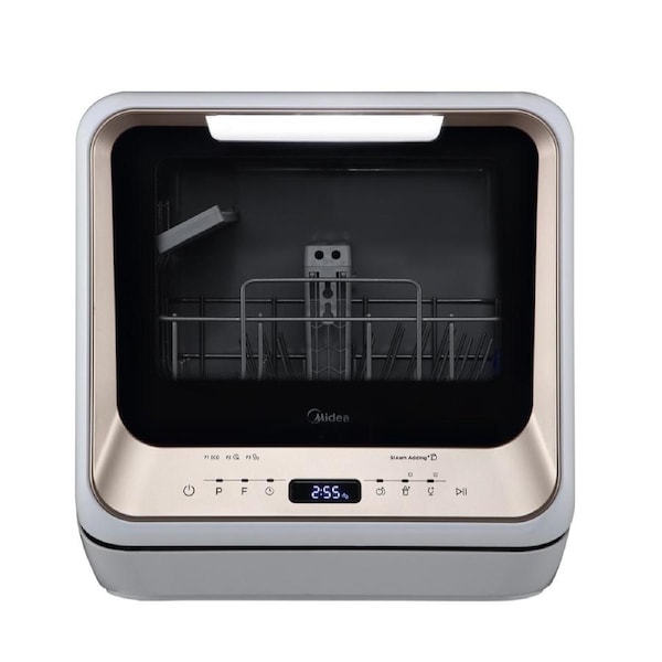 Midea Mini Second Generation Benchtop Portable Dishwasher Champagne MDWMINIC