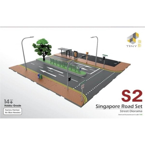 Tiny City S2 Singapore Road Diorama Set