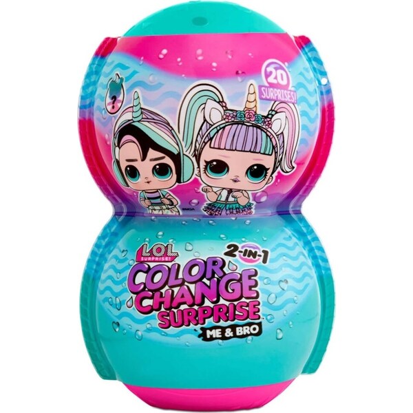 L.O.L. Surprise Colour Change 2-in-1 Me & My Doll Bro Kids 3y+ Play Toy Assorted