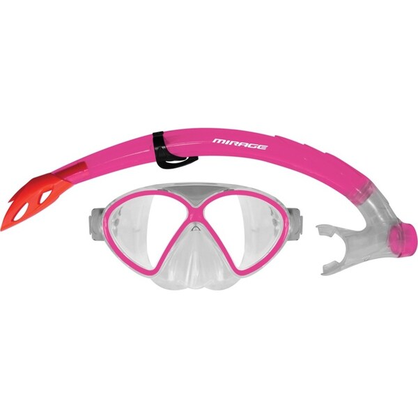 Mirage Silitex Junior/Kids Beach Water Swimming Sports Goggle Mask/Snorkel Pink