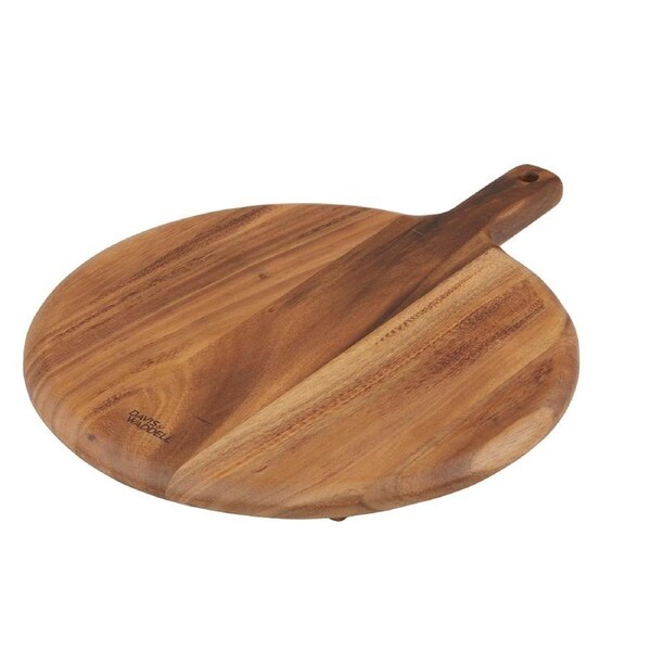 Davis & Waddell Arden Acacia Wood Round Paddle 50 x 42cm