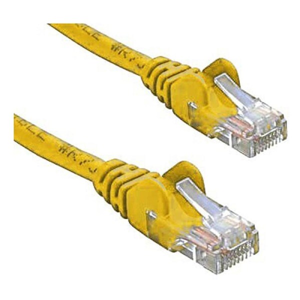 8ware CAT5e Cable 1m - Yellow Color Premium RJ45 Ethernet Network LAN UTP Patch Cord 26AWG CU Jacket