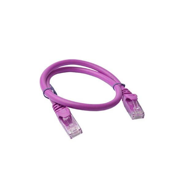 8Ware CAT6A Cable 0.25m (25cm) - Purple Color RJ45 Ethernet Network LAN UTP Patch Cord Snagless