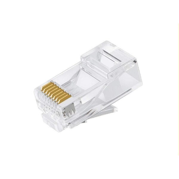 Astrotek CAT6 UTP -RJ45 Connector 8P8C Network Plug 3 Prong Blade 3U' Gold plating (50pcs/bag)