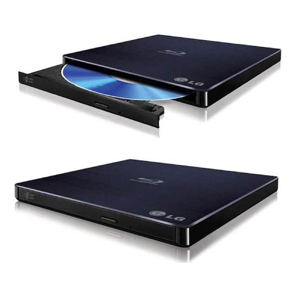 LG BP50NB40 8x Ultra Slim Portable External USB Blu-Ray Drive Burner - M Disc Silent Play 3D Jamless Play (LS)