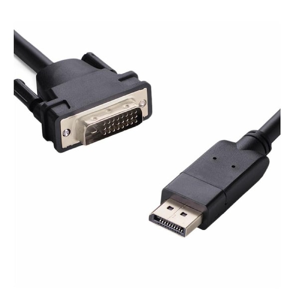 8ware DisplayPort DP to DVI-D 2m Cable Male to Male 24+1 Gold plated Supports video resolutions up to 1920x1200/1080P Full HD @60Hz
