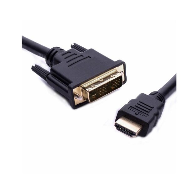 8ware 2m HDMI to DVI-D Adapter Converter Cable - Male to Male 30AWG Gold Plated PVC Jacket for PS4 PS3 Xbox 360 Monitor PC Computer Projector DVD