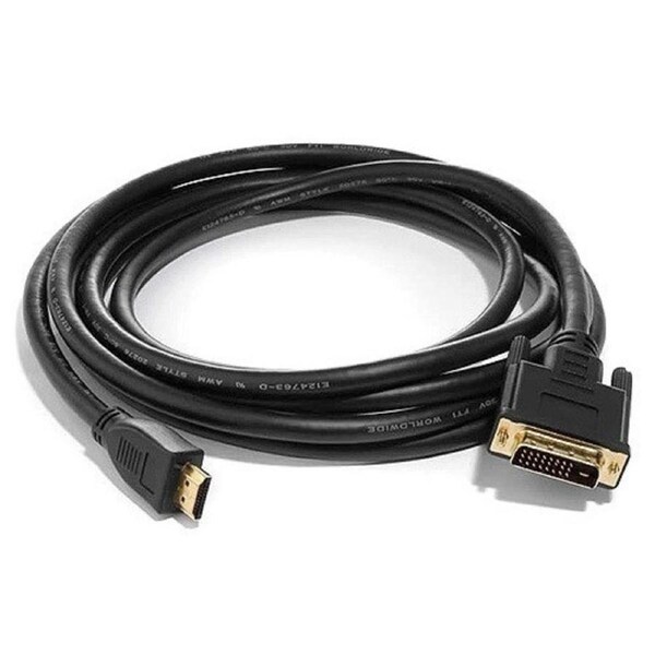 8ware 3m HDMI to DVI-D Adapter Converter Cable - Male to Male 30AWG Gold Plated PVC Jacket for PS4 PS3 Xbox 360 Monitor PC Computer Projector DVD