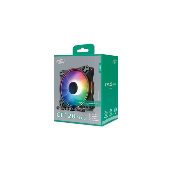 DeepCool CF120 PLUS 3 in 1 (3-Pack) Customisable Addressable RGB LED Lighting 3 PACK