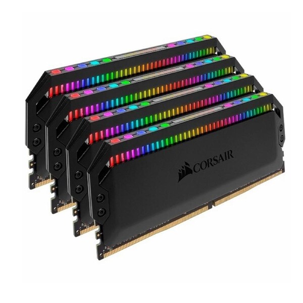 (LS) Corsair Dominator Platinum RGB 32GB (4x8GB) DDR4 3200MHz CL16 DIMM Unbuffered XMP 2.0 Base SPD@2666 Black Heatspreaders 1.35V AMD Ryzen