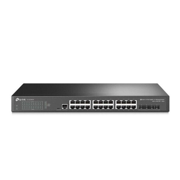 TP-Link TL-SG3428X JetStream 24-Port Gigabit L2+ Managed Switch with 4 10GE SFP+ Slots IGMP Snooping Omada Rack Mountable Fanles