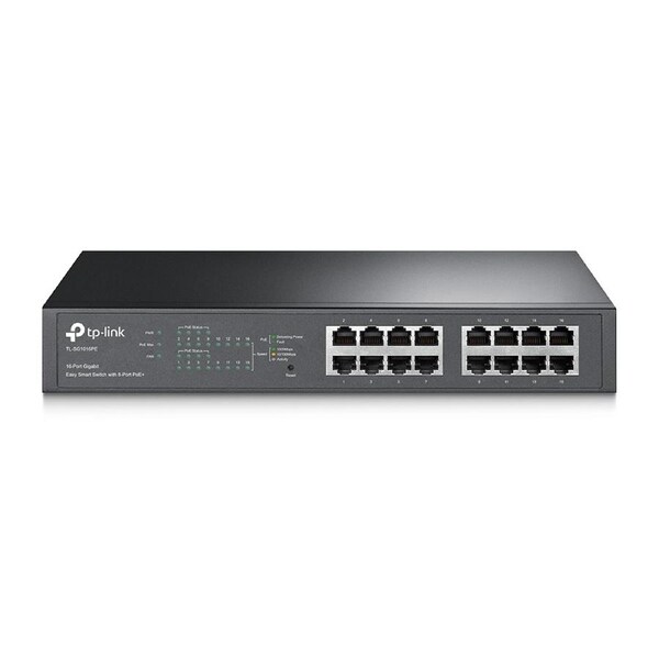 TP-Link TL-SG1016PE 16-Port Gigabit Easy Smart Switch with 8-Port PoE+ Rack Mountable/ Desktop,32 Gbps Switching Capacity,8K MAC Address Table