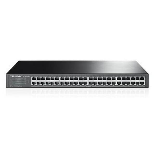TP-Link TL-SF1048 48-Port 10/100Mbps Rackmount Switch energy-efficient Supports MAC 19-inch rack-mountable steel case 100% Data filtering