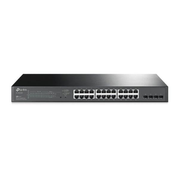 TP-Link TL-SG2428P JetStream 28-Port Gigabit Smart Switch 24-Port PoE+ 4 Gigabit SFP, Omada SDN, 802.1p CoS/DSCP QOS, Rack Mountable