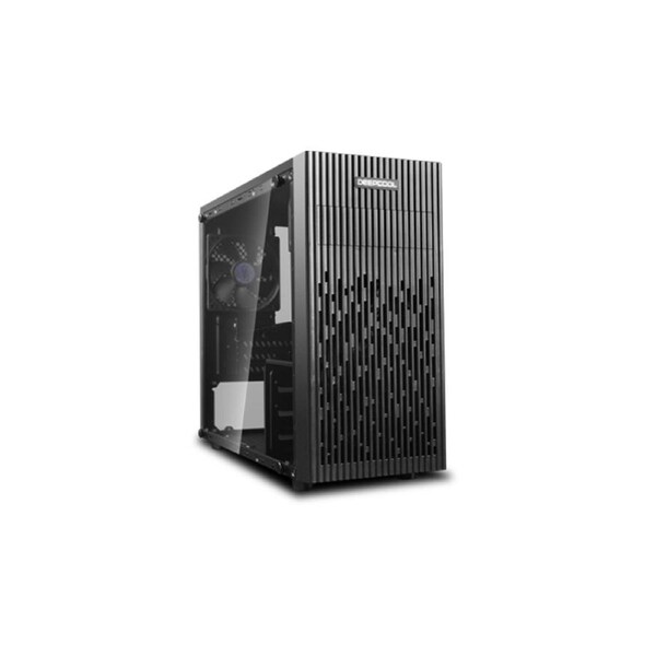 DeepCool MATREXX 30 Full Tempered Glass Side Panel M-ATX Case, 1x 120mm Black Fan, Graphics Card Up To 250mm