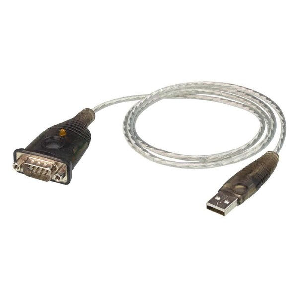 Aten USB to RS232 converter with 1m cable 921.6 Kbps Transfer Rate, Compatible with Windows, Mac, Linux