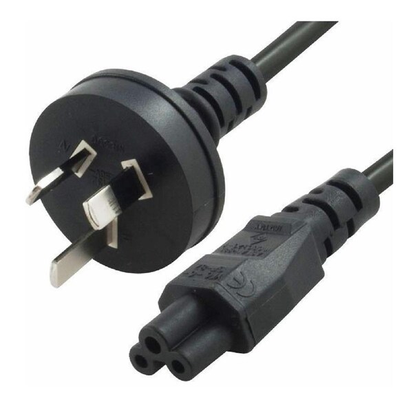 8ware AU Power Lead Cord Cable 3m 3-Pin AU to ICE 320-C5 Cloverleaf Plug Mickey Type Black Male to Female 240V 7.5A 3 core Notebook/Laptop AC Adapter