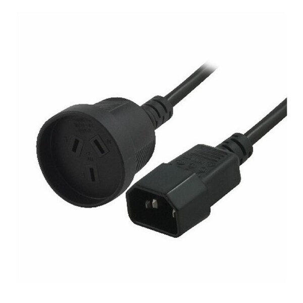 8Ware Power Extension Cable 15cm 3-Pin AU to IEC C14 Female to Male for UPS ~CBC-RC-3083 H40UPSIEC150MM