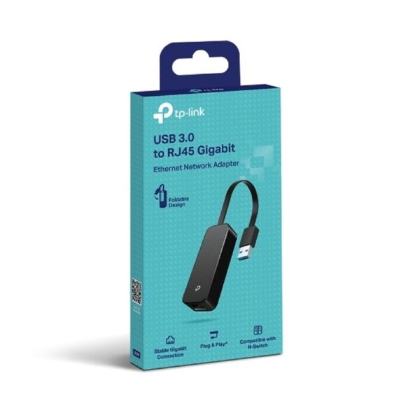 TP-Link UE306 USB 3.0 to Gigabit Ethernet Network Adapter, Foldable and Portable, Suitable for Ultrabook, Nintendo Switch, Linux