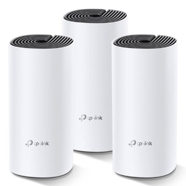 TP-Link Deco M4 (3-pack) AC1200 Whole Home Mesh Wi-Fi System. ~370sqm Coverage, Up to 100 Devices, Parental Control