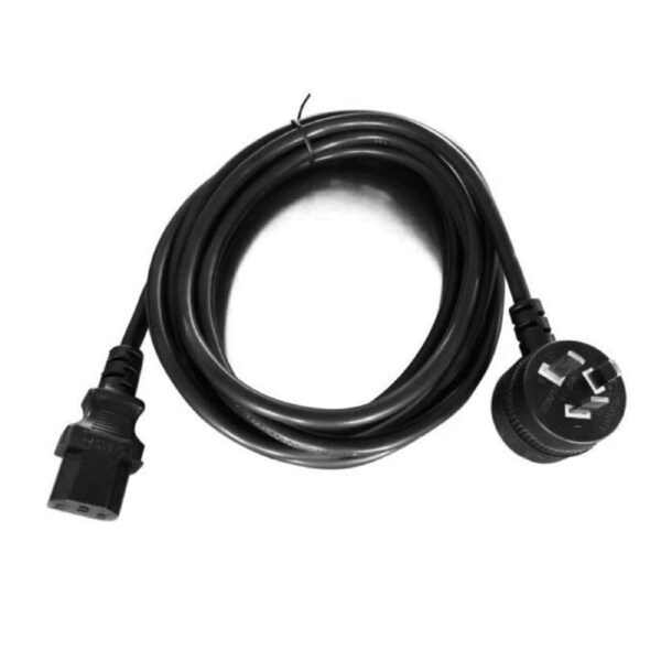 8Ware AU Power Cable 3m - Male Wall 240v PC to Female Power Socket 3pin to IEC 320-C13 for Notebook/AC Adapter IEC 3M Power Cable with Piggy Back