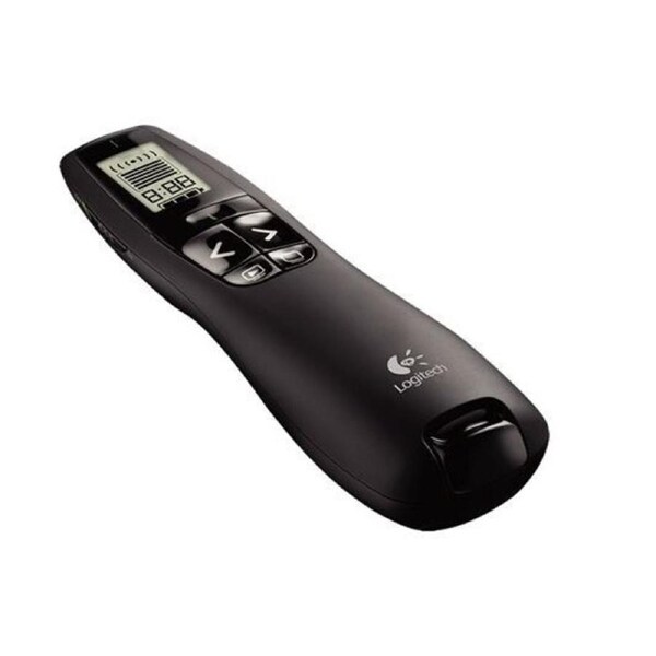 Logitech R800 Laser Presentation Remote LCD display time tracking 30m Range, 2.4GHz Instuitive slideshow controls ~MILT-R700PRO