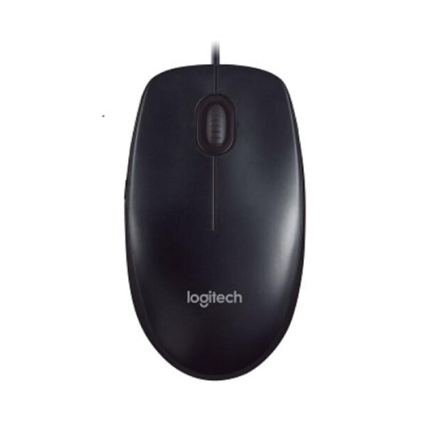 Logitech M90 USB Wired Optical Mouse 1000dpi for PC Laptop Mac Full Size Comfort smooth mover ~B100
