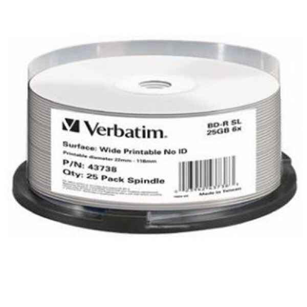 Verbatim Blu-Ray BD-R 25pk 25GB, 6x, Spindle