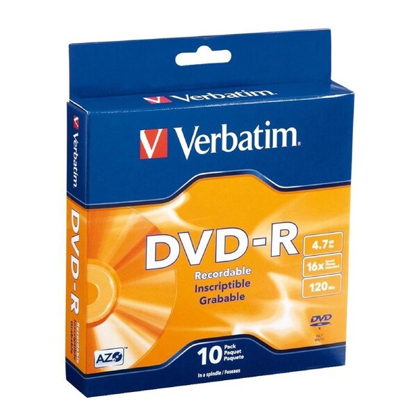Verbatim DVD-R 4.7GB 10Pk Spindle 16x