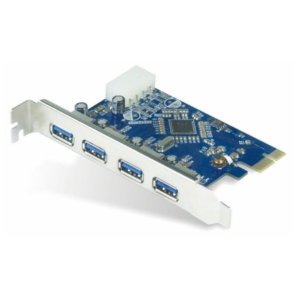 Astrotek 4x Ports USB 3.0 PCIe PCI Express Add-on Card Adapter 5Gbps Windows XP/7/8/10 Server 2008 & 720201 Chipset Full Height