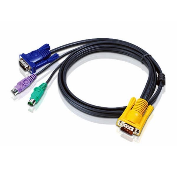 Aten KVM Cable 3m with VGA & PS/2 to 3in1 SPHD to suit CS7xE, CS13xx, CS17xxA, CS17xxi, CL5xxx, CL10xx, KL91xx, KN91xx