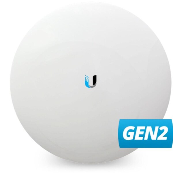 Ubiquiti airMAX NanoBeam 5AC, Compact, UISP-ready, 5 GHz, 10+ km link range, 450+ Mbps throughput, Easy Mounting, 2Yr Warr