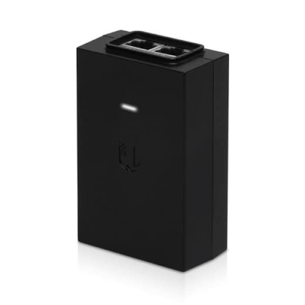 Ubiquiti POE Injector, 24V DC, 30W, Gigabit Ethernet, Black, Surge and Clamping Protection, Maximum Surge Discharge, 2Yr Warr