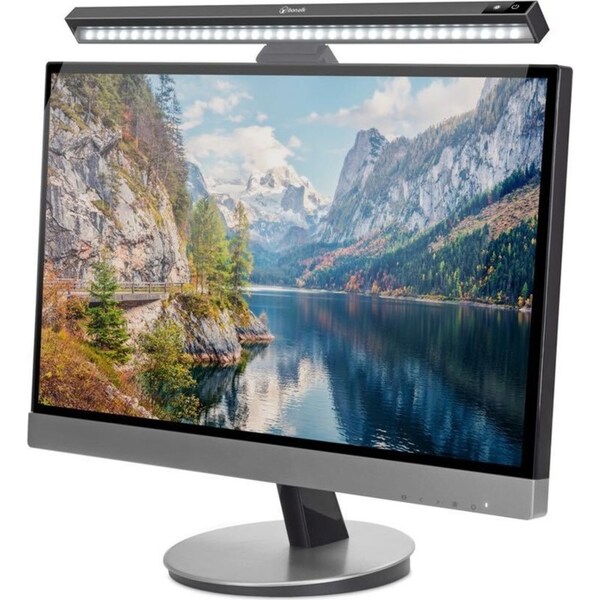 Bonelk LED Lightbar Monitor Bar USB-C/USB-A 5W Light Lamp ABS Desk/Office Black