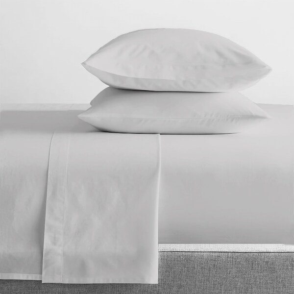 Renee Taylor Mega King Bed Sheet/Pillowcases Set 300TC Organic Cotton Vapour