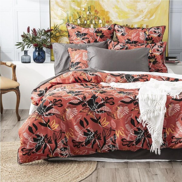 Renee Taylor 65cm Euro Pillowcase 300TC Cotton Pillow Cover Home Bedding Nora