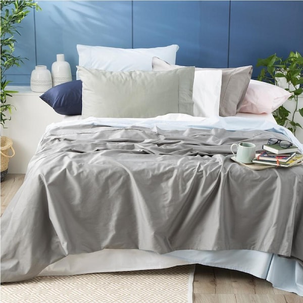 Park Avenue King Single Bed Sheet/Pillowcase 500TC Bamboo Cotton Bedding Jade