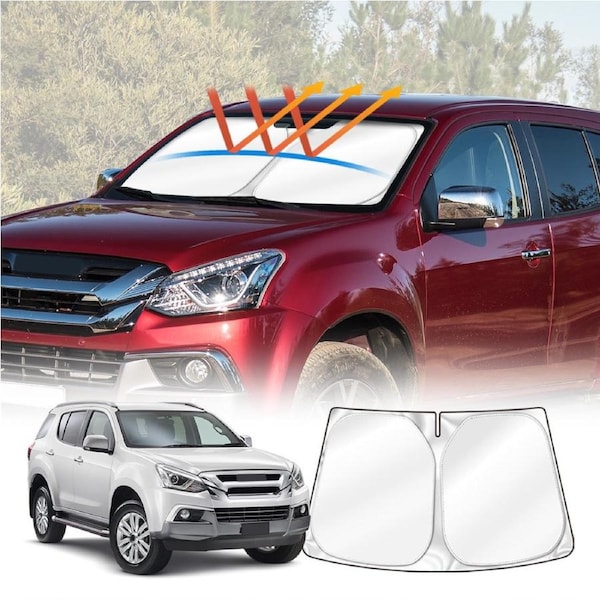 WindScreen Sun Shade for Isuzu MU-X MUX 2013-2021 Blocks UV Rays Sun Visor Protector Foldable Sunshade