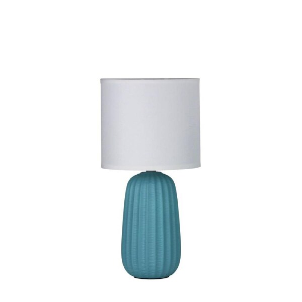 Benjy Ceramic Table Lamp 20cm Blue