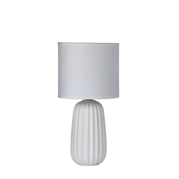 Benjy Ceramic Table Lamp 20cm White