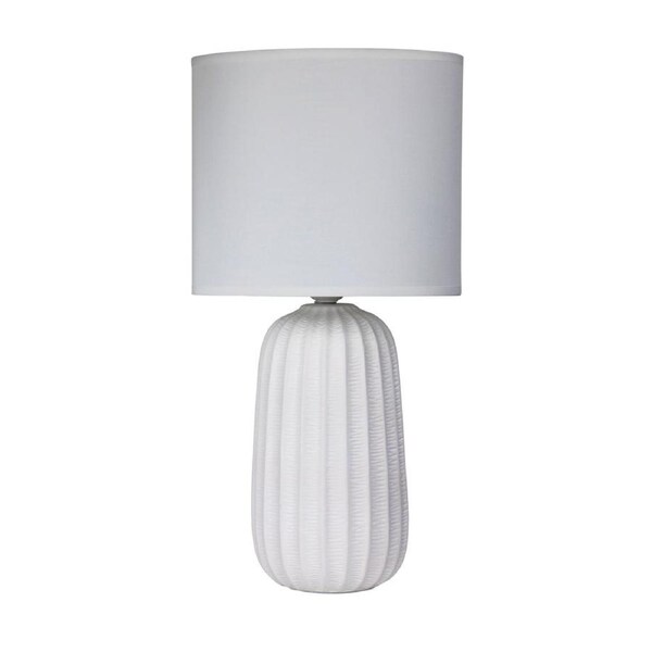 Benjy Ceramic Table Lamp 25cm White