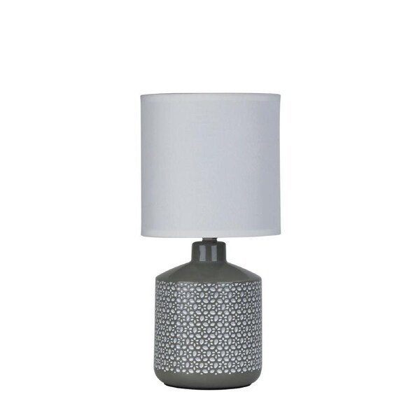 Celia Ceramic Table Lamp Grey