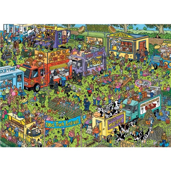 Jumbo - Jan Van Haasteren Food Truck Festival Puzzle 1500pc
