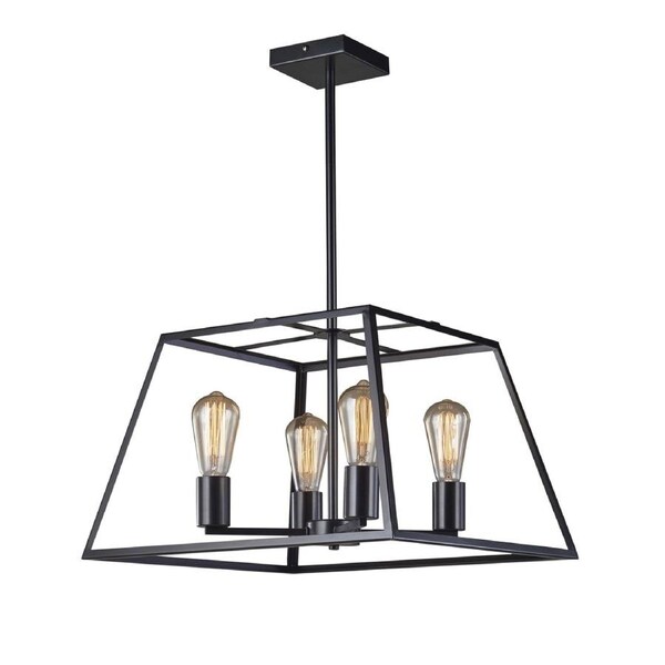 Southport 4 Lits Pendant Light Black