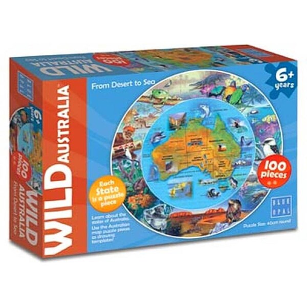 Blue Opal - Wild Australia From Desert To Sea 100 Pieces Jigsaw Puzzle