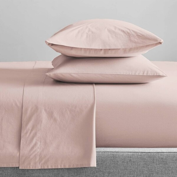 Renee Taylor King Sheet/Pillowcase Set 300TC Organic Cotton Bedding Sepia Rose