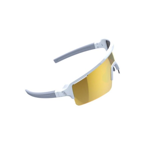BBB Cycling Fuse Sportglasses Matt White/Dark Grey Pc MLC Gold - Matt White Size Dark Grey