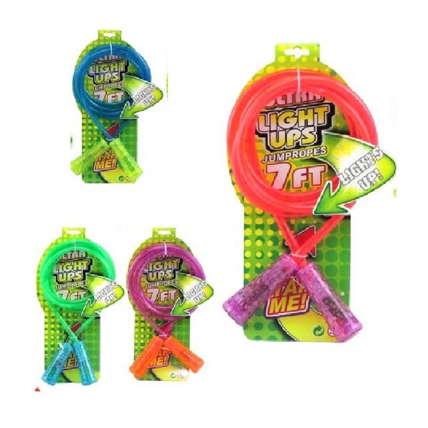 1x Glow Skipping Rope For Jump Exercises LED Light Flashing Speed Rope
